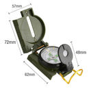 Folding Army Green Compass With fluorescent needle. Great for outdoor Camping and Hiking.