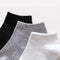 5 Pairs Low Cut Men/Women Cotton Sports Socks. Solid Black White Or Gray.