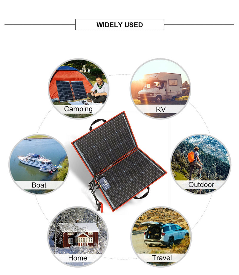 Dokio Flexible/Foldable High Efficiency Solar Panel. 12V 80w 100w 150w 200w 300w Solar Panel Kit