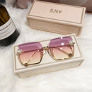 Ladies Rimless Sunglasses UV400 pearl.