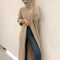 Women Designer Long Sleeve, Turtleneck/Split Loose Knitted Maxi Dress Sweater.