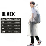 Women OR Men's Hooded Raincoats With Schoolbag space