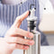 YOMDID Stainless Steel Leak-proof Glass Dispenser For Oil, Vinegar or Soya Sauce.