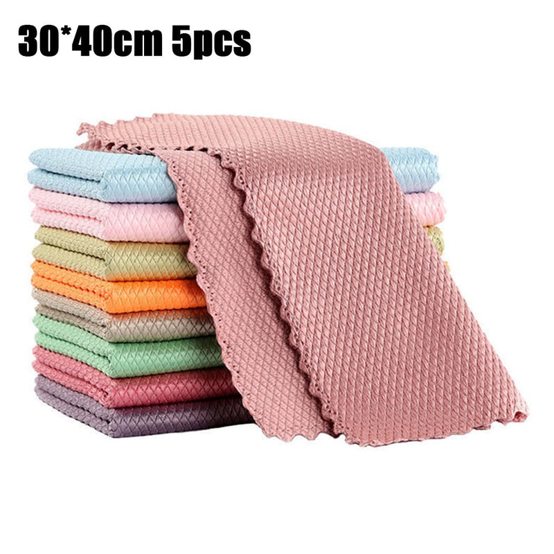 Reusable Microfiber Streak-Free Miracle Cleaning Cloths.