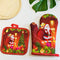 2pc/set Christmas Insulated Oven Mitts