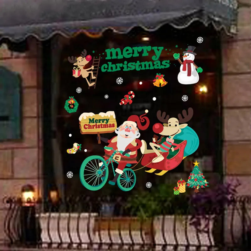 New year 2024 Or Merry Christmas Window/Wall Stickers