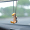 Car Rearview Mirror Ornaments Of Swinging Ducks.