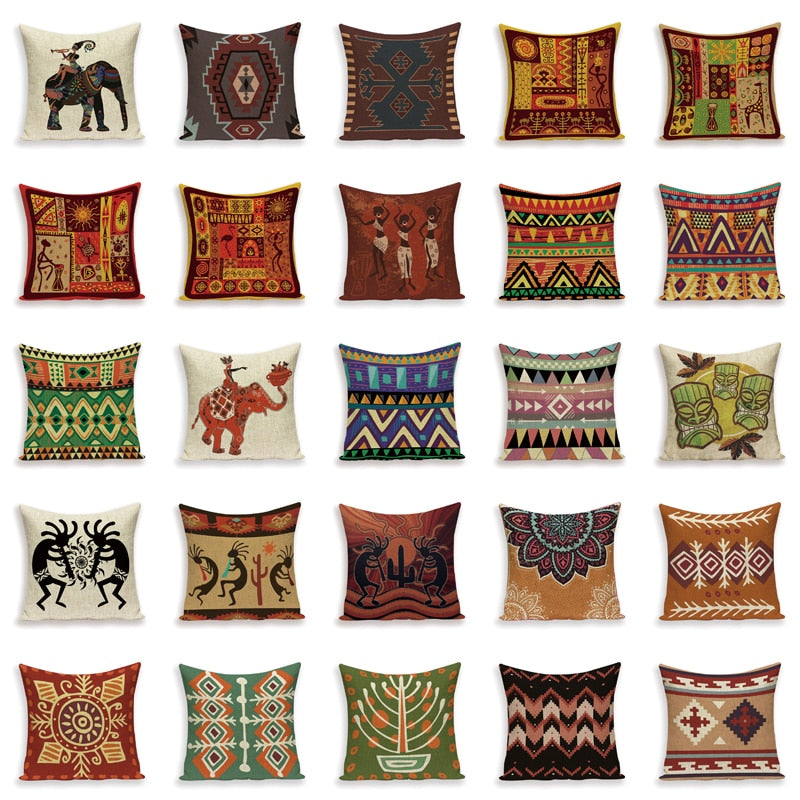 African Style pillow covers   Variety of different prints.  45X45