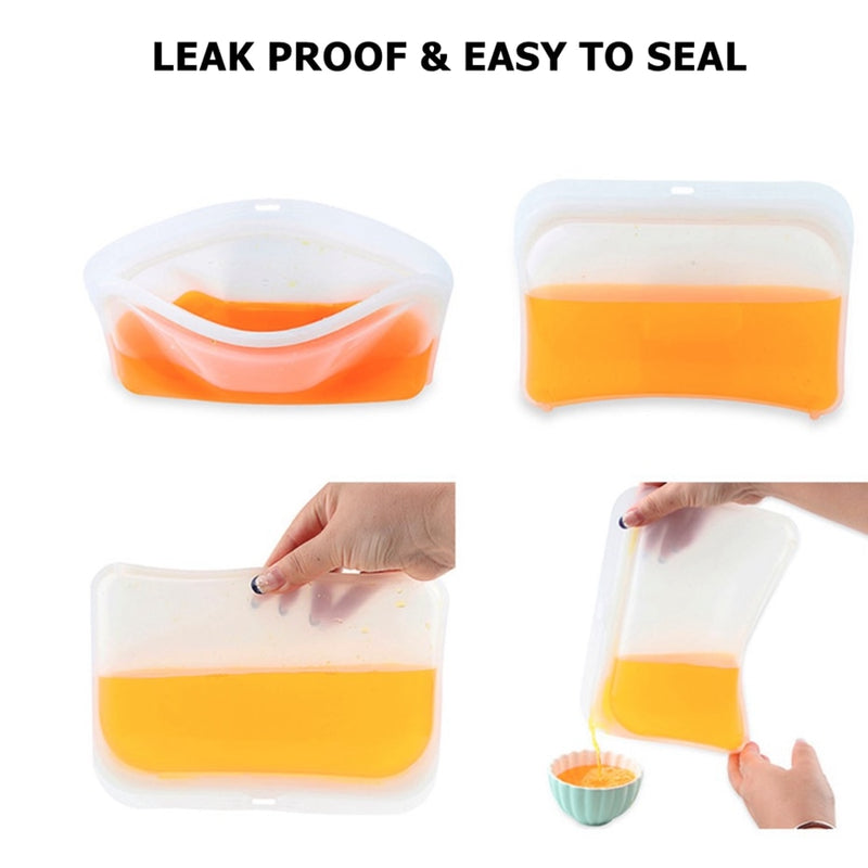 1PC Silicone Reusable Microwave, Dishwasher, And Freezer Safe.