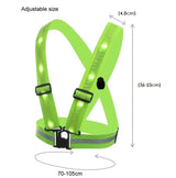 LED/USB Charging Reflective Vest With Adjustable Waist with Pouch For Running, Cycling and Walking.