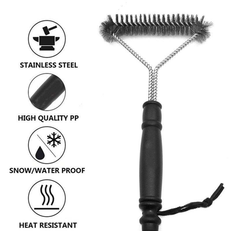 Stainless Steel BBQ Bristle Cleaning Brush.