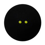 Rubber Squash Ball With Two-Yellow Dots For Low Speed Training.