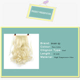 DIANQI  Curly synthetic heat resistant ponytail extension. Clips to your Natural Hair.