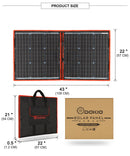 Dokio Flexible/Foldable High Efficiency Solar Panel. 12V 80w 100w 150w 200w 300w Solar Panel Kit