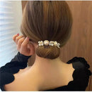 Pearl Ponytail Hair Twists To Make Elegant Buns.