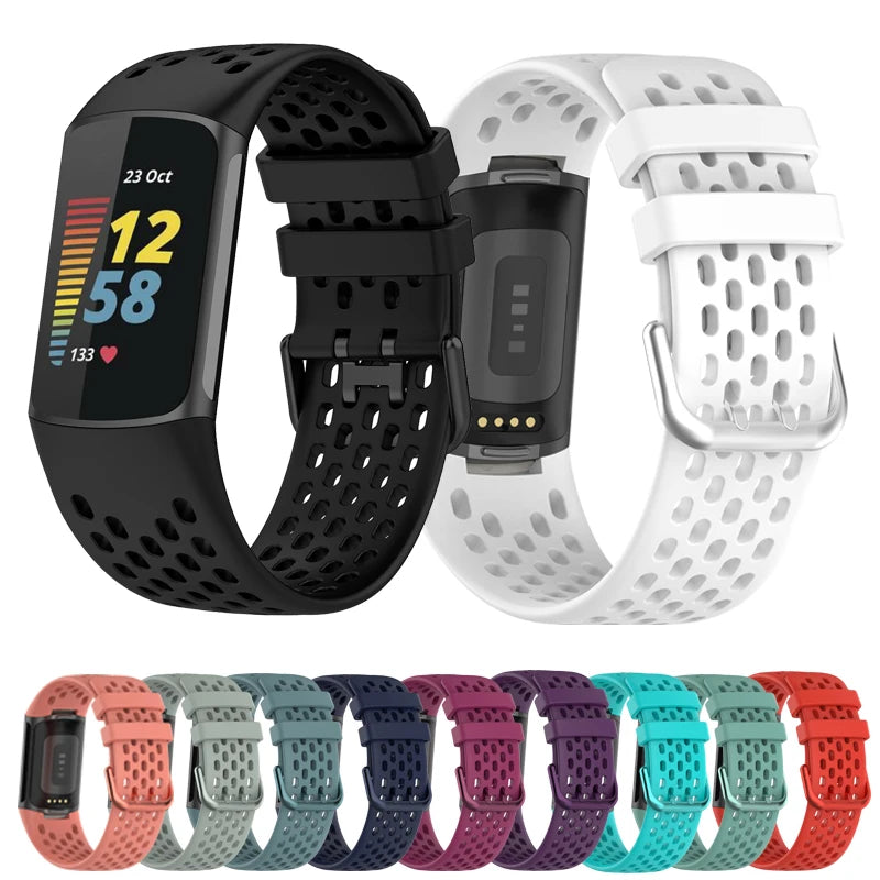 Silicone Strap For Fitbit Charge 5 Or 6