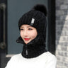 Women Wool Knitted Ski Hat.  Warm, thick scarf  to protect you from winter winds.