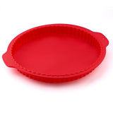 10 Inch Round Silicone Mold With Wave Edges, Great For Baking Pizza or Pies.