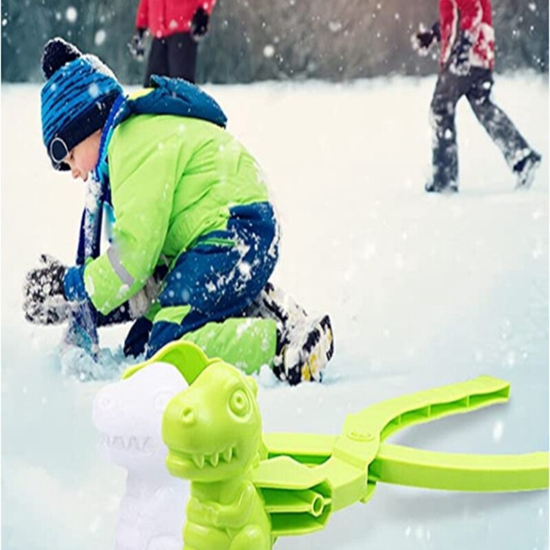 Dinosaur Shaped Plastic Mold Snowball Maker.