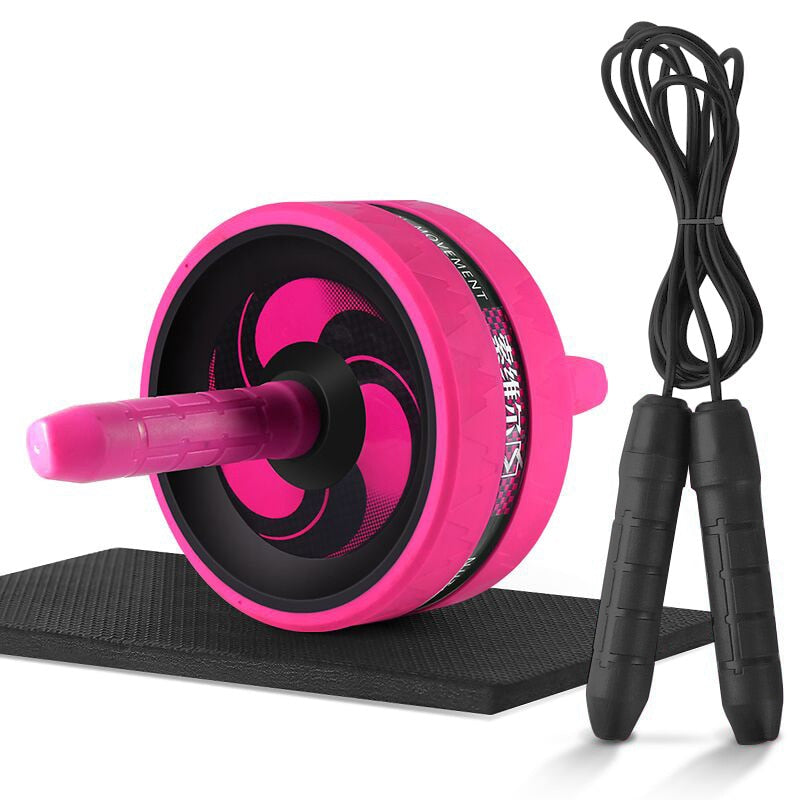 Jump Rope/Ab Roller with Mat For Exercise Fitness And Body Building.
