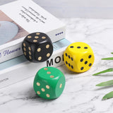 1PC 5cm Wooden,6-Sided Rounded Corners, Colorful Dice.