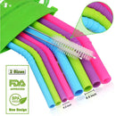 WALFOS Silicone/Flexible Extra Long Straws.