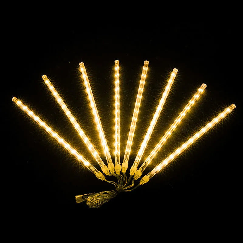 Christmas LED 30cm Or 50cm Meteor Shower Color Lights, 8 Per String