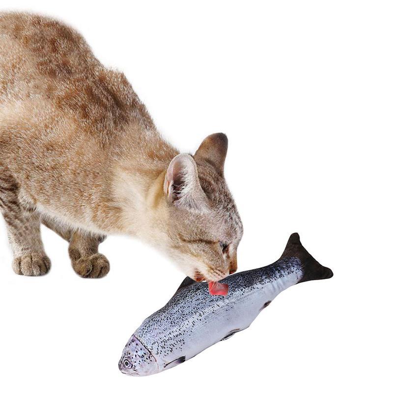 3D Fish Plush Cat Toy.