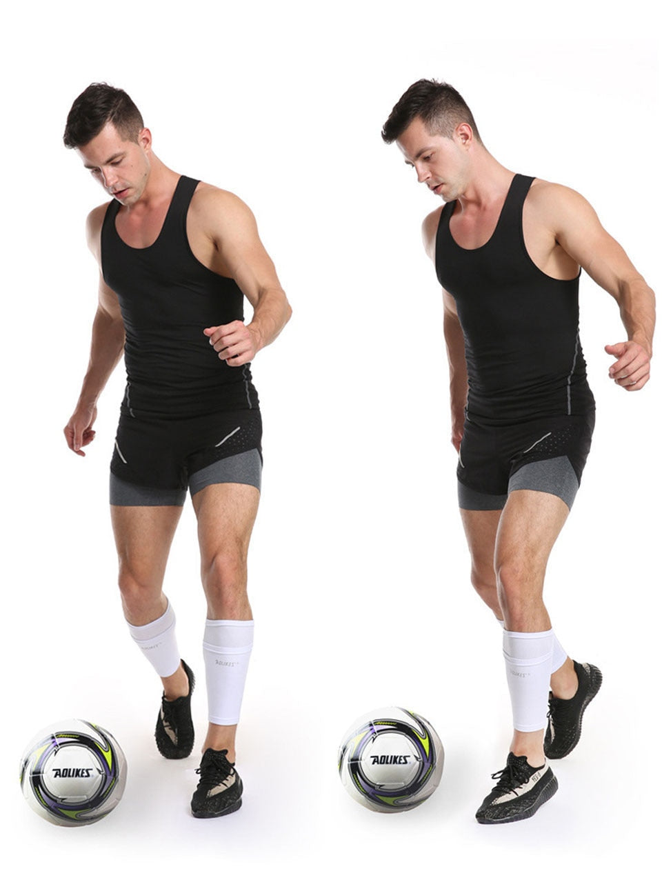 Aolike  Leg Sleeves With Pocket For Supporting Shin Guards For Football OR Soccer.