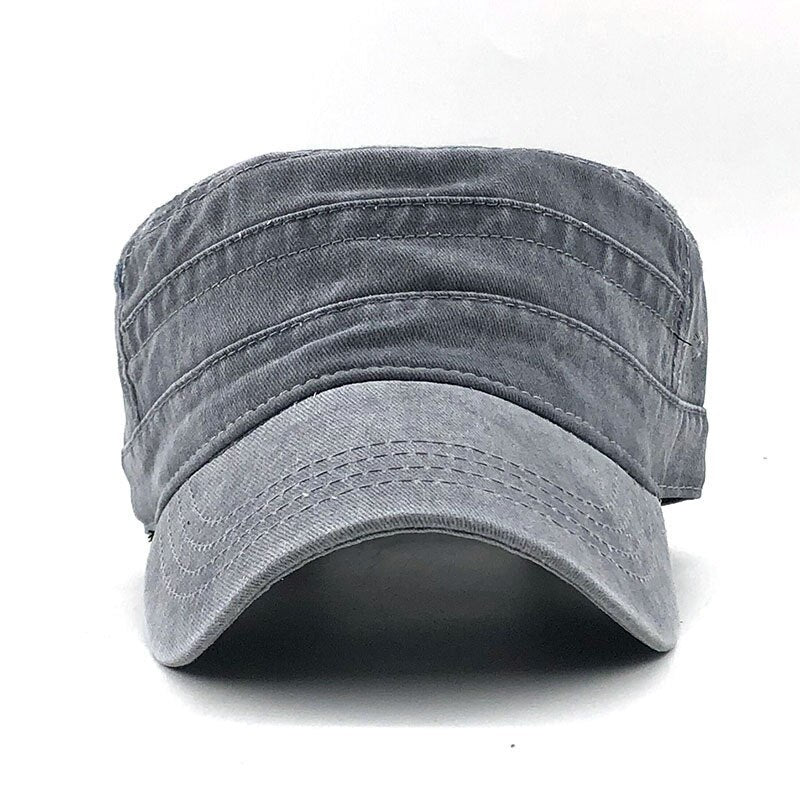 100% Cotton Vintage Flat Top Army Hat.