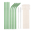 Reusable Stainless Steel Colorful Drinking Straws.