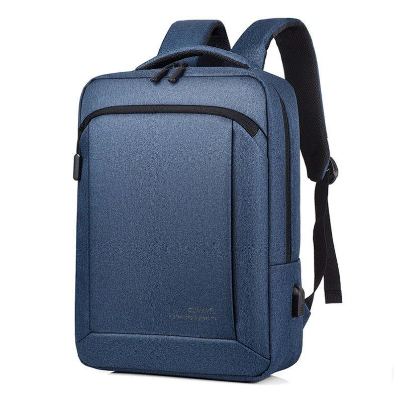 Unisex Oxford USB charging, anti theft laptop backpack.  Can be used for school and travel.