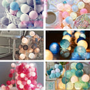 LED Cotton Ball Garland Party Lights.