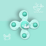1pcs Cartoon Fidget Spinner.  Educational toy as well as rattle toy.