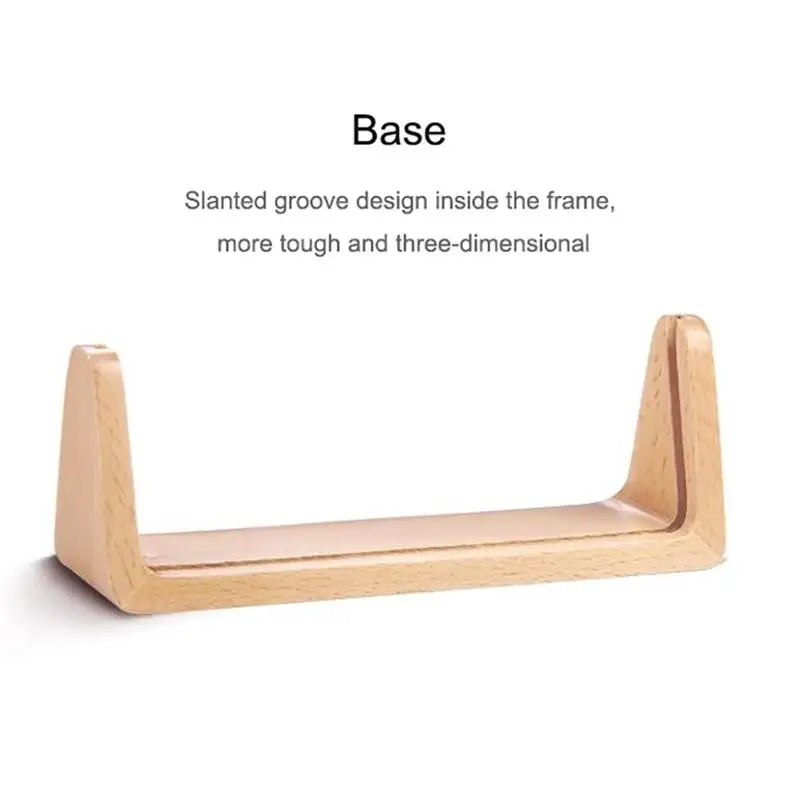 Desktop Acrylic Photo Frame With Wooden Stand