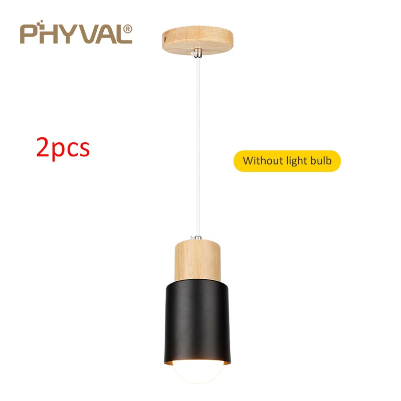 Nordic Wood Pendant Lights. E27 220V for Dinning Room, Kitchen or restaurant decoration.