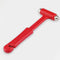 Mini car safety hammer for quick cutting seat belt and window glass breaker.