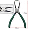 DBIRD 7 Inch Internal/External Curved/Straight Tip Ring Pliers.