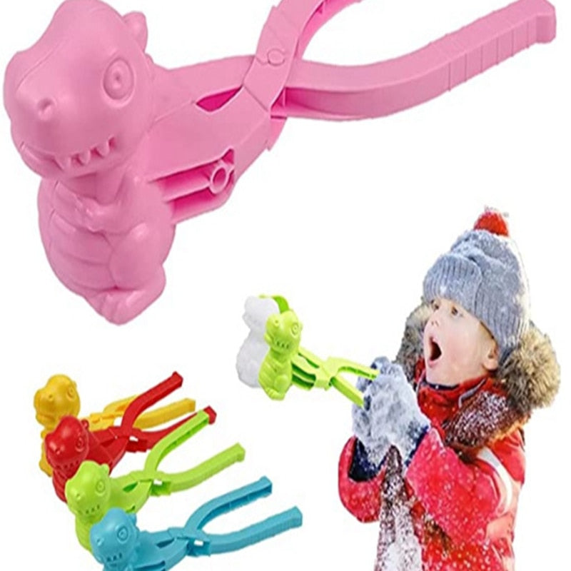 Dinosaur Shaped Plastic Mold Snowball Maker.