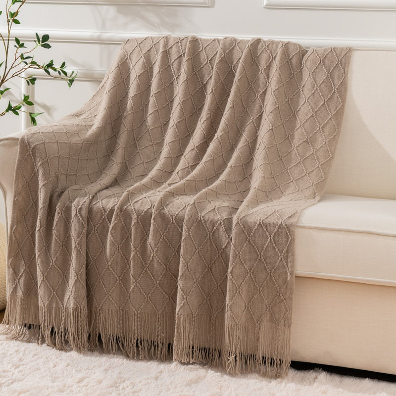 Battilo Machine Washable Decorative Soft Knitted Throws.