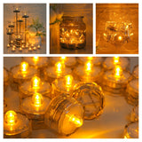 6/24Pcs Flameless LED Battery Powered Candles.