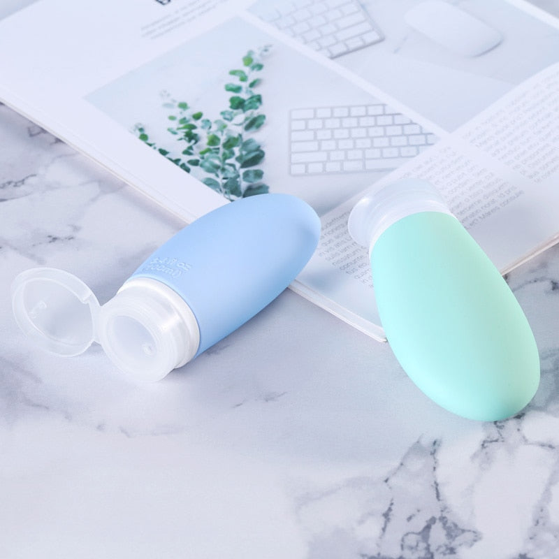 1pcs Travel Cosmetics Bottles.  Mini Silicone Container For Skincare, Shower Gel, Shampoo And Conditioners.