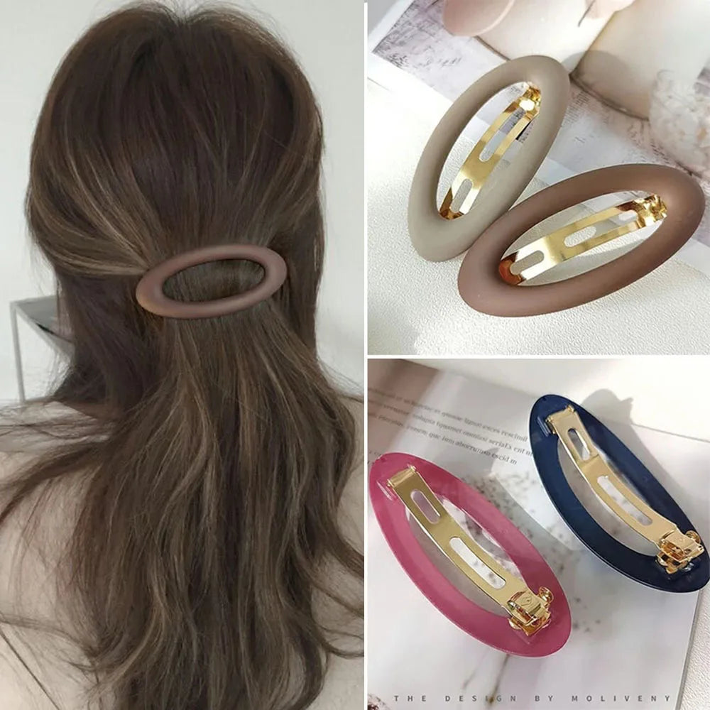 Women's Matte Snap Hair Clips