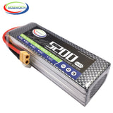 2S 3S 4S 6S 2200 4200 5200 6000mAh 30C 40C 60C 7.4V 11.1V 14.8V RC LiPo Battery For RC Drone Helicopter .