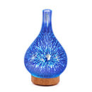 3D Glass Vase Aroma Essential Oil Diffuser With 7 Color LED Night Light.