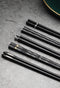 5 Pairs of reusable metal chopsticks