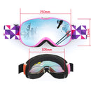 Children's Anti-fog, Double Layer Ski Goggles.