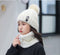 Women Wool Knitted Ski Hat.  Warm, thick scarf  to protect you from winter winds.