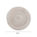 2/4/6pcs Woven round Placemat Or Coffee Cup or Bowl Coaster.