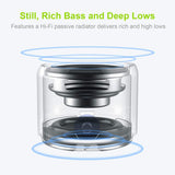 EWA A106 Pro Mini Bluetooth Speaker with Custom Bass Radiator, IPX7 Waterproof, With Travel Case